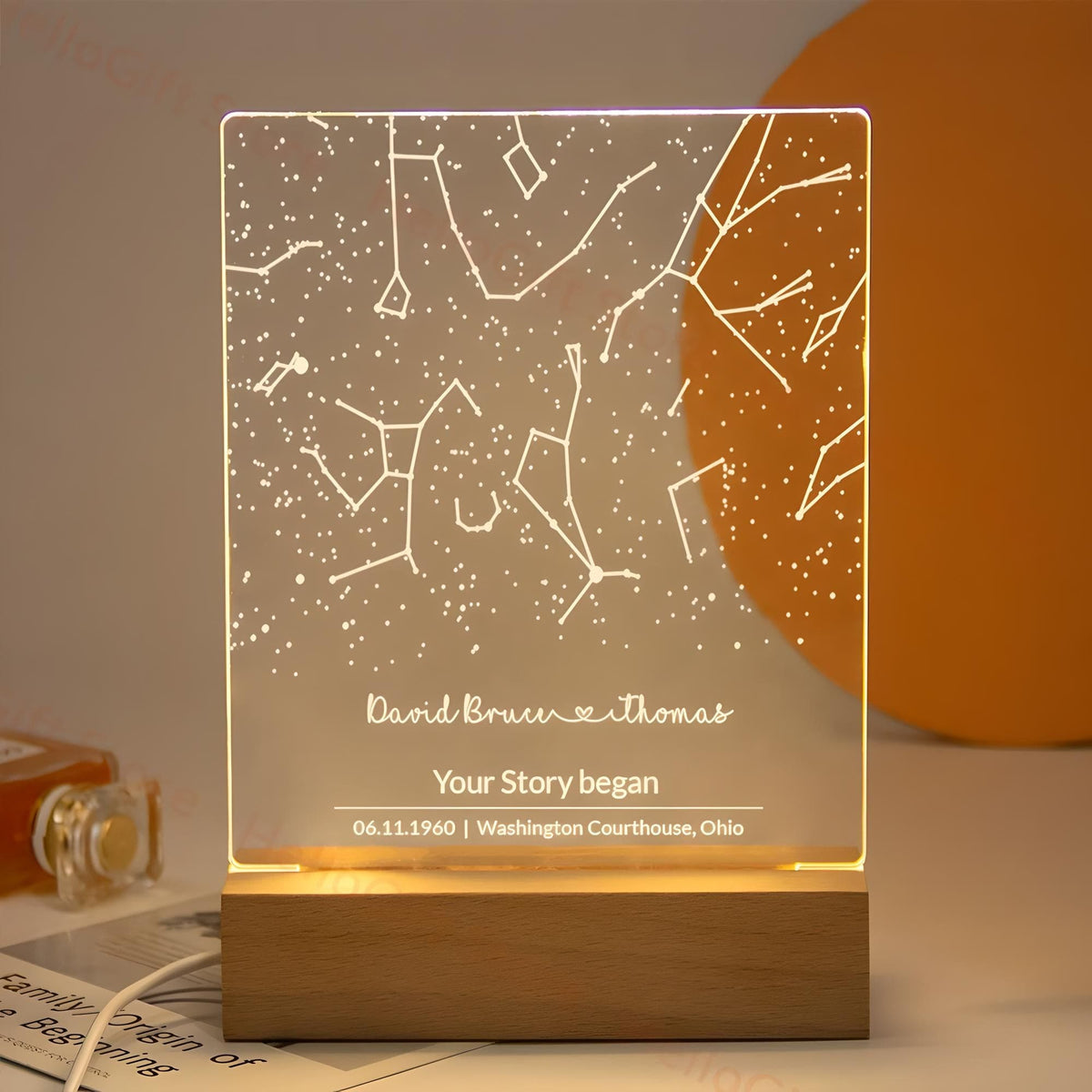 Veilleuse Personnalisée Constellation