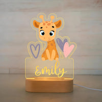 Veilleuse Personnalisée Girafe avec Prénom