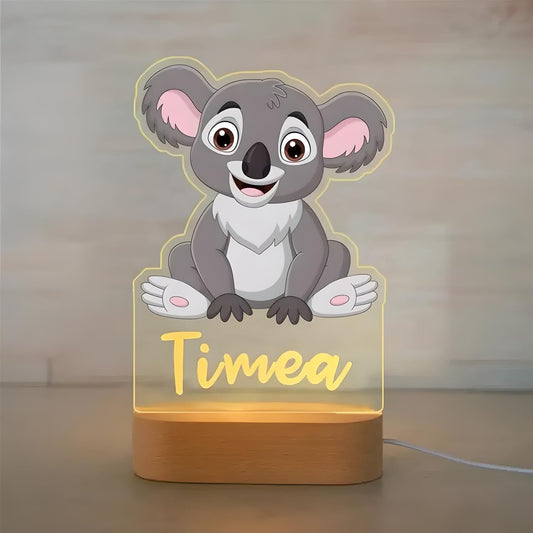 Veilleuse Personnalisée Koala - Cadeau Unique pour Enfants