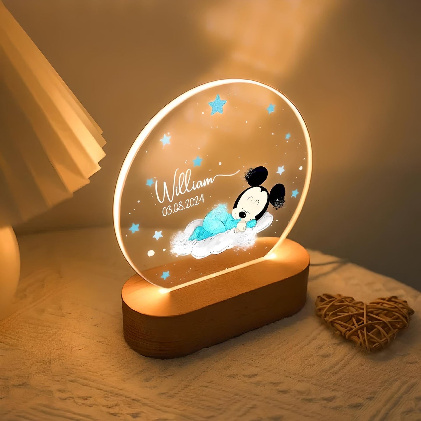 Veilleuse Personnalisée Mickey Dodo avec Prénom