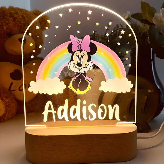 Veilleuse Personnalisée Minnie Mouse avec Prénom