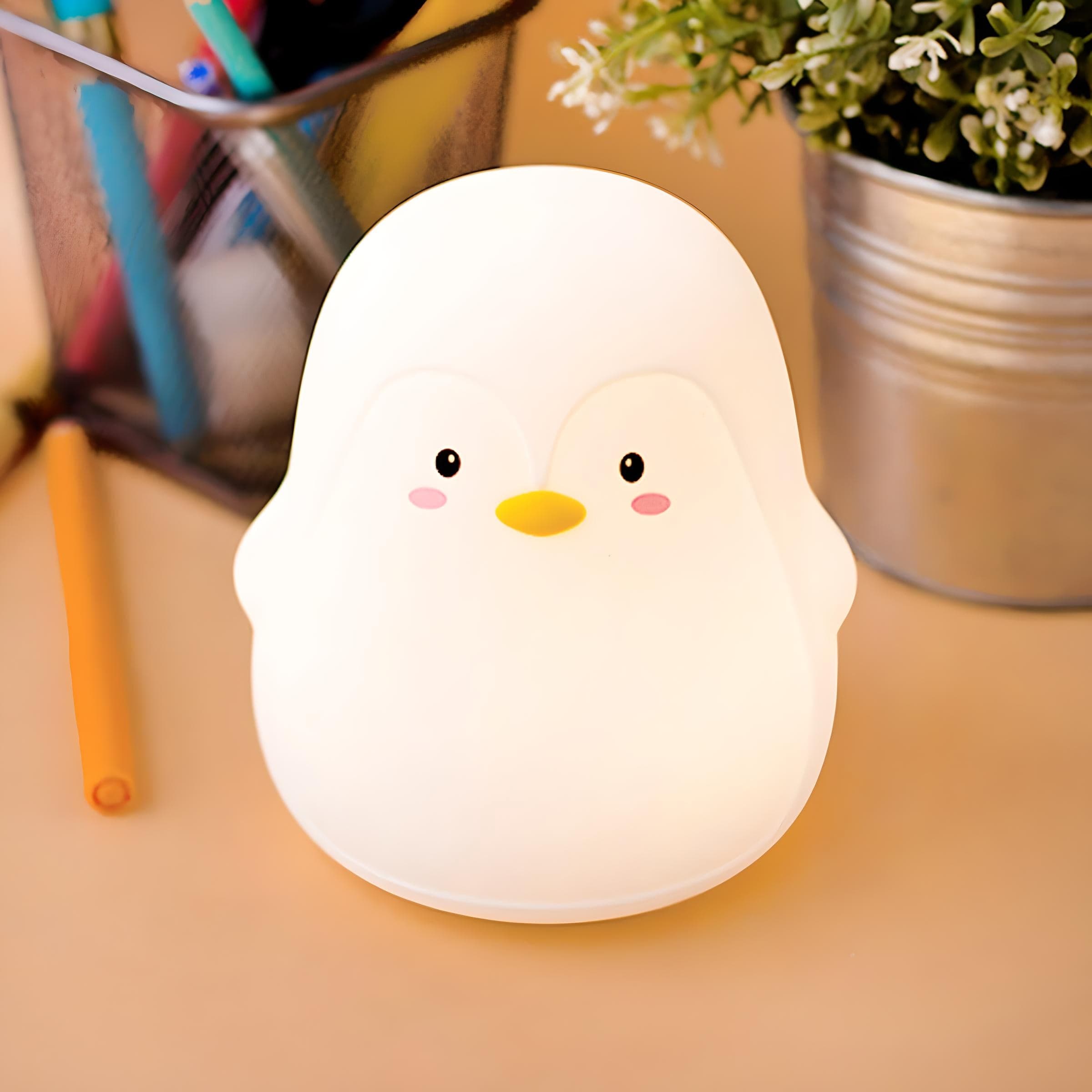 Veilleuse Pingouin en Silicone