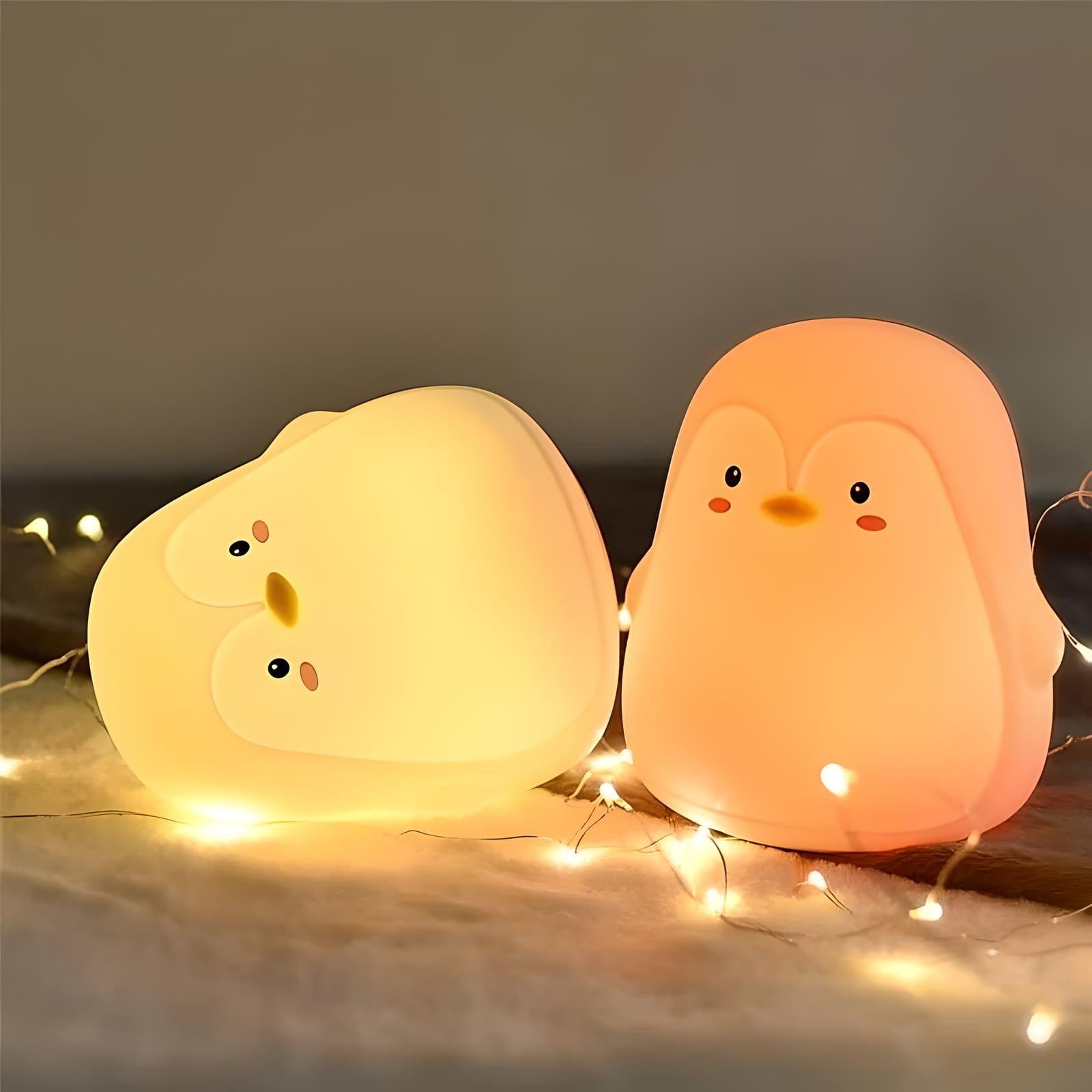 Veilleuse Pingouin en Silicone