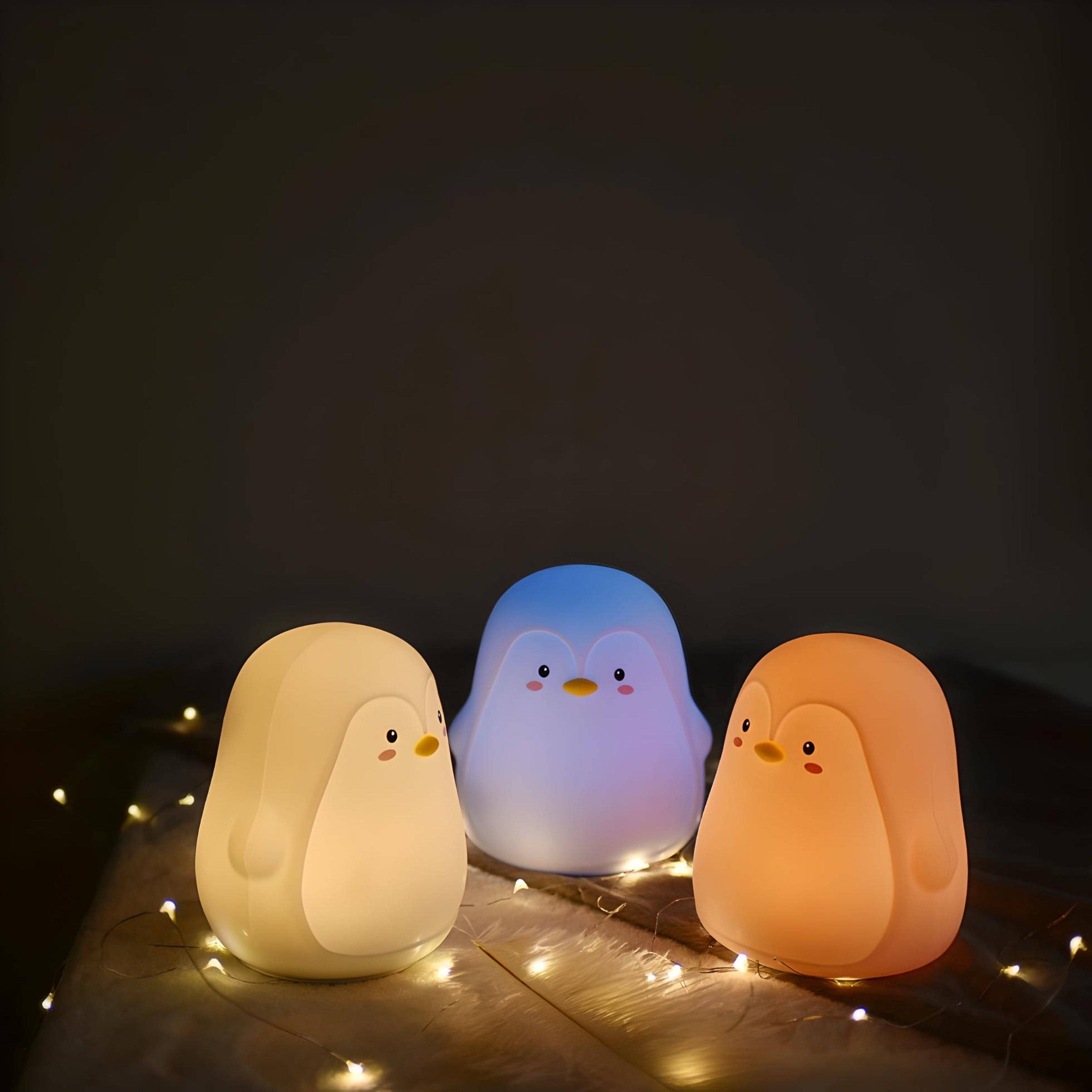 Veilleuse Pingouin en Silicone