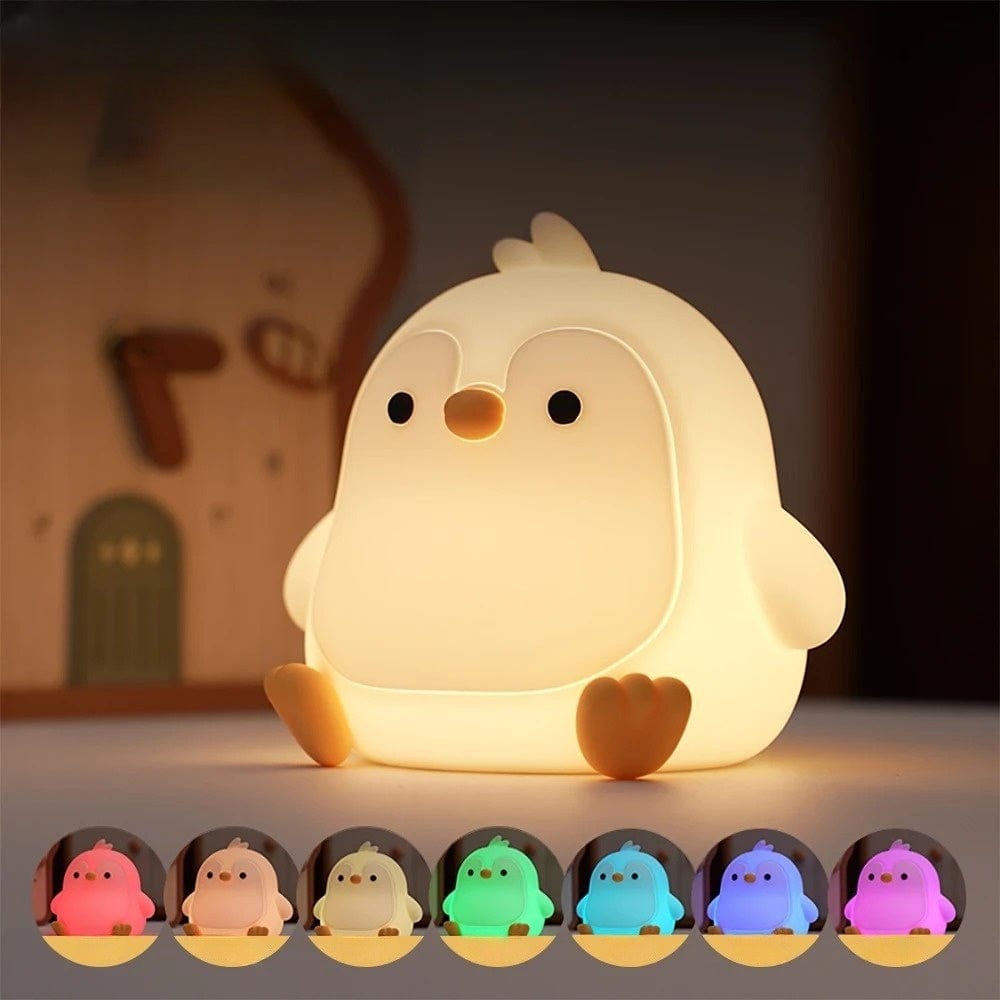 Veilleuse Pingouin LED en Silicone Nomade