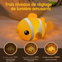 Veilleuse Poisson Rouge en Silicone Rechargeable