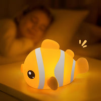 Veilleuse Poisson Rouge en Silicone Rechargeable