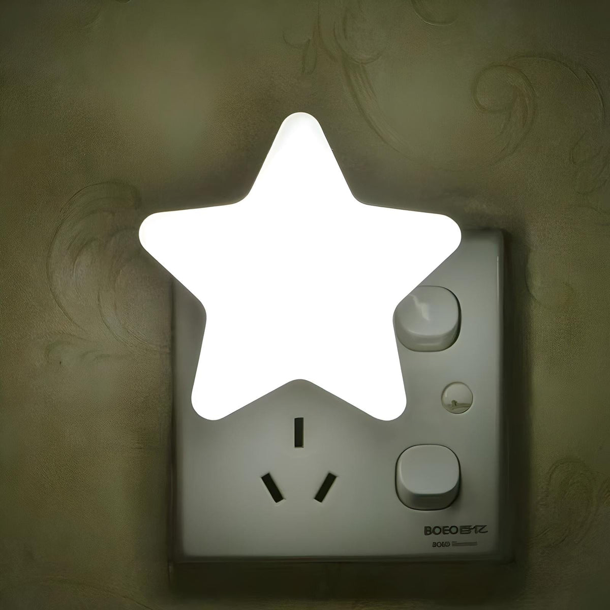 Veilleuse Prise Étoile Blanc