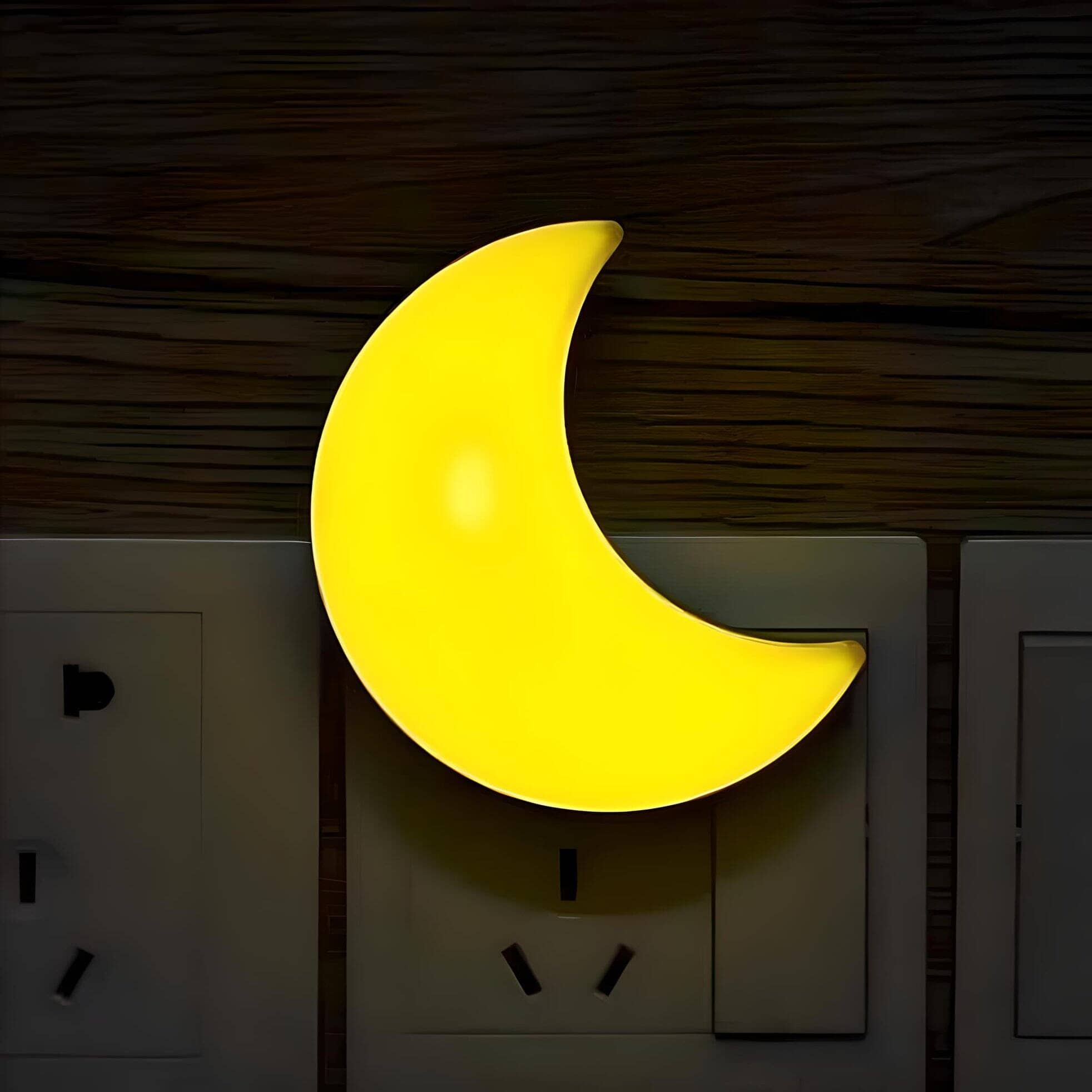 Veilleuse Prise Lune Jaune