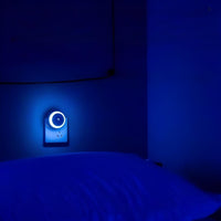 Veilleuse Prise Ronde Bleue