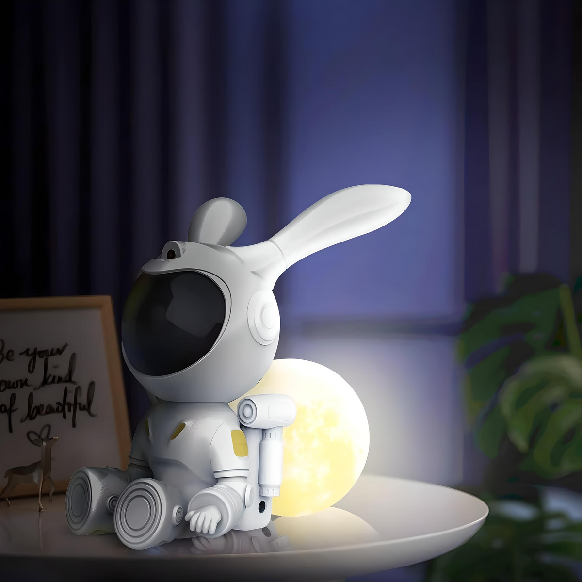 Veilleuse Projecteur Astronaute Lapin Lune