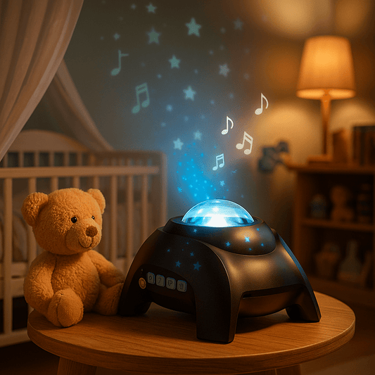 Veilleuse Projecteur Musicale Bruit Blanc Noir