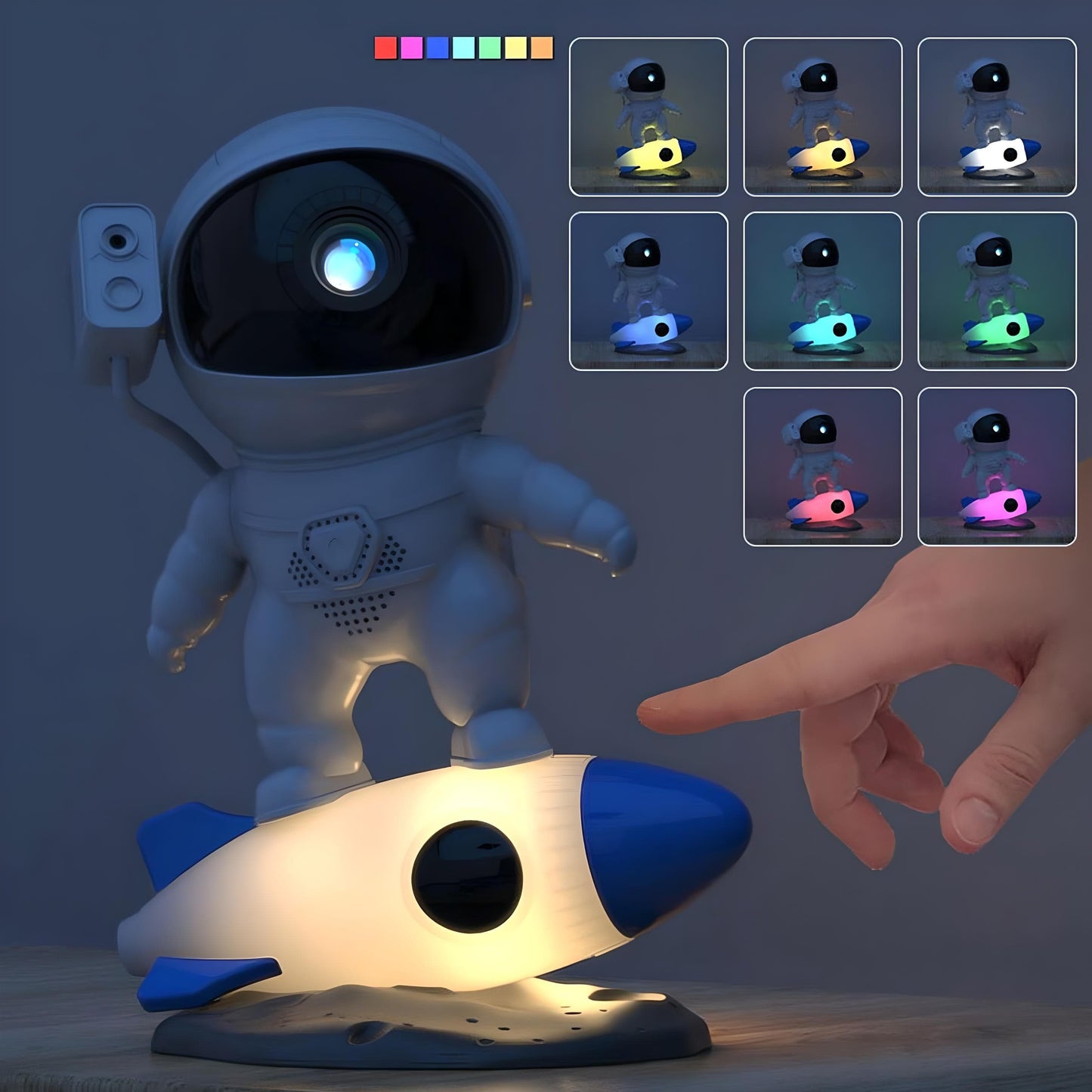 Veilleuse Projection Astronaute avec Bruit Blanc