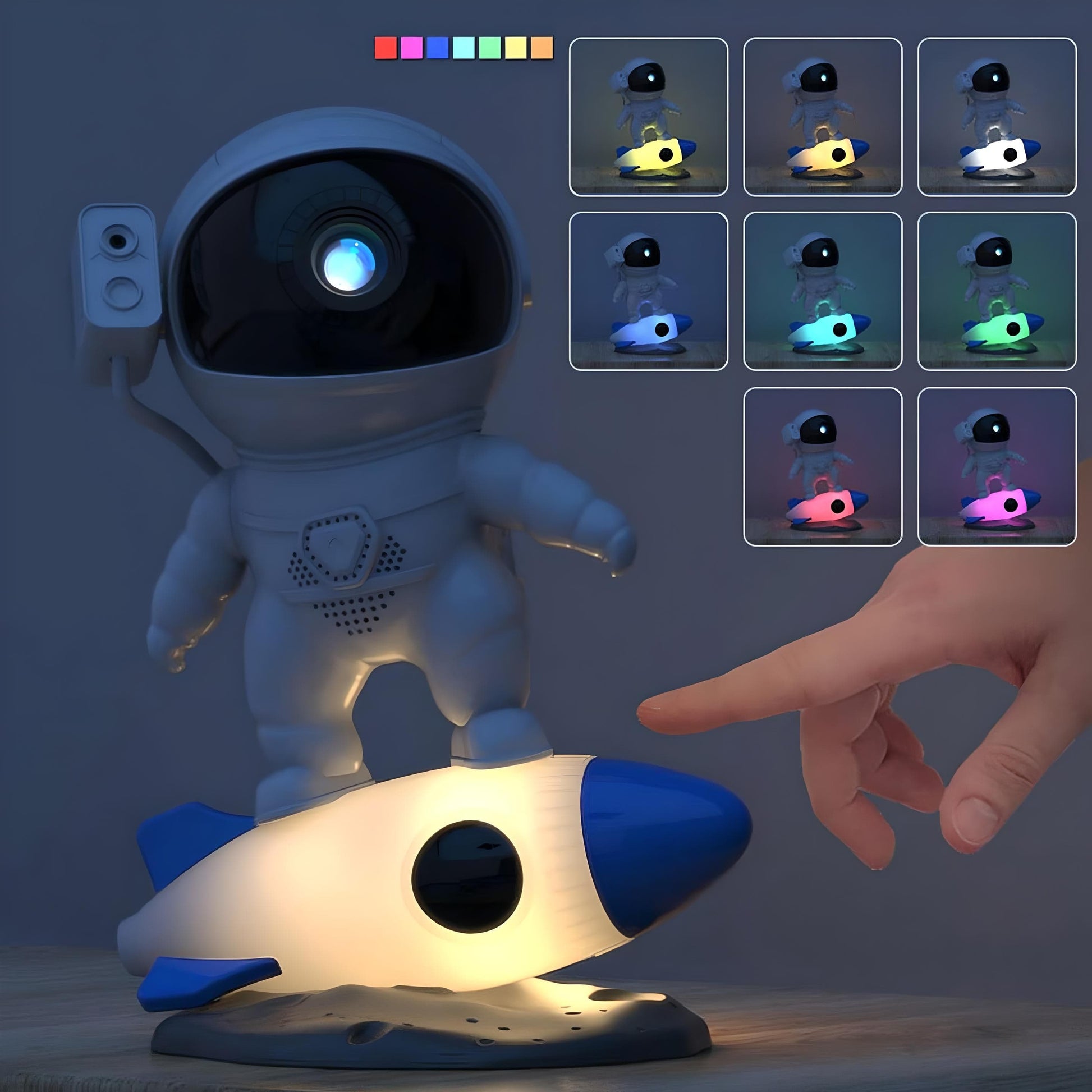 Veilleuse Projection Astronaute avec Bruit Blanc