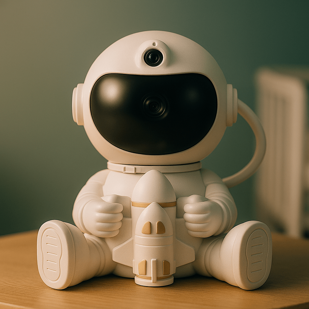 Veilleuse Projection Astronaute avec Fusée