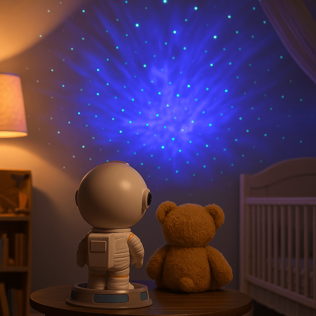 Veilleuse Projection Astronaute Ciel Étoilé