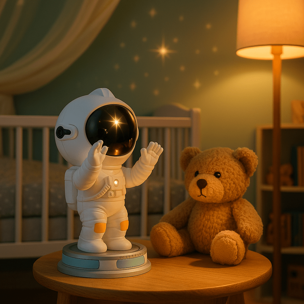 Veilleuse Projection Astronaute Ciel Étoilé