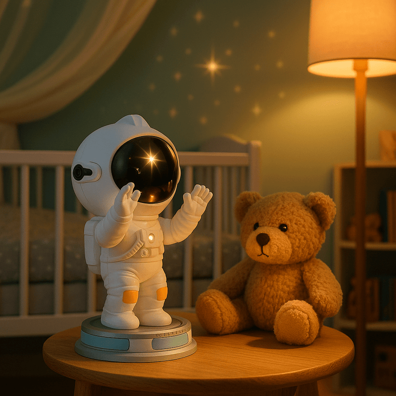 Veilleuse Projection Astronaute Ciel Étoilé