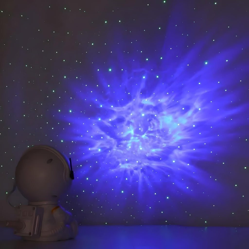 Veilleuse Projection Astronaute Étoile Blanche