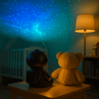 Veilleuse Projection Astronaute Étoile Noire