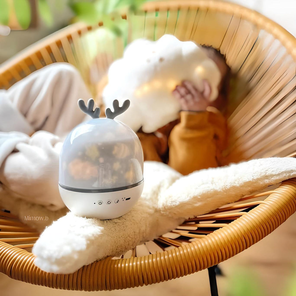 Veilleuse Projection Tournante avec 8 Musiques