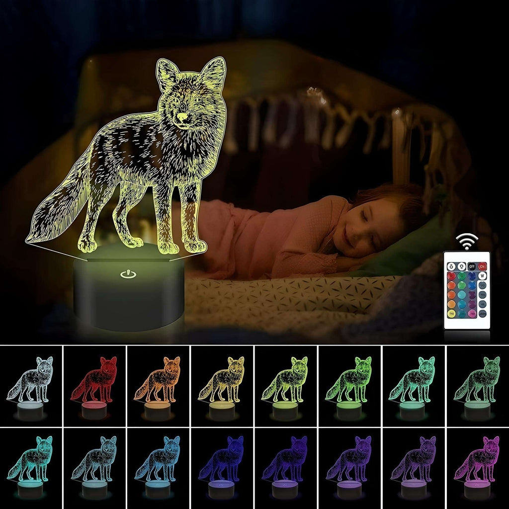 Veilleuse Renard 3D