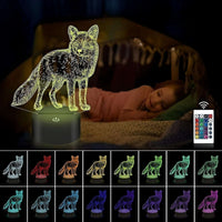 Veilleuse Renard 3D
