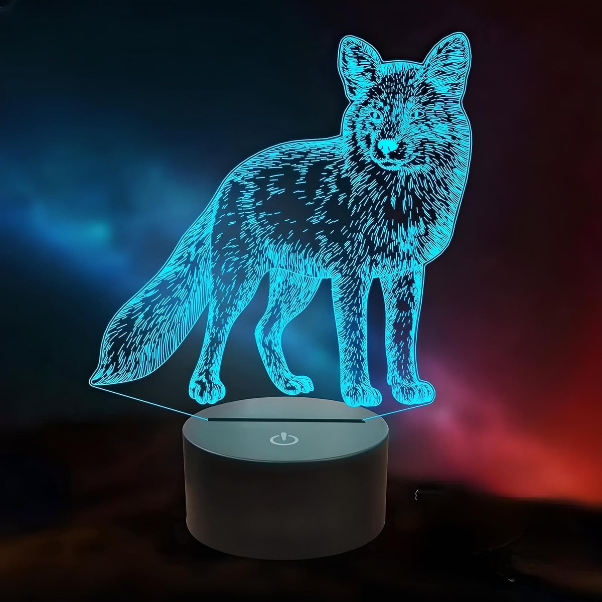 Veilleuse Renard 3D