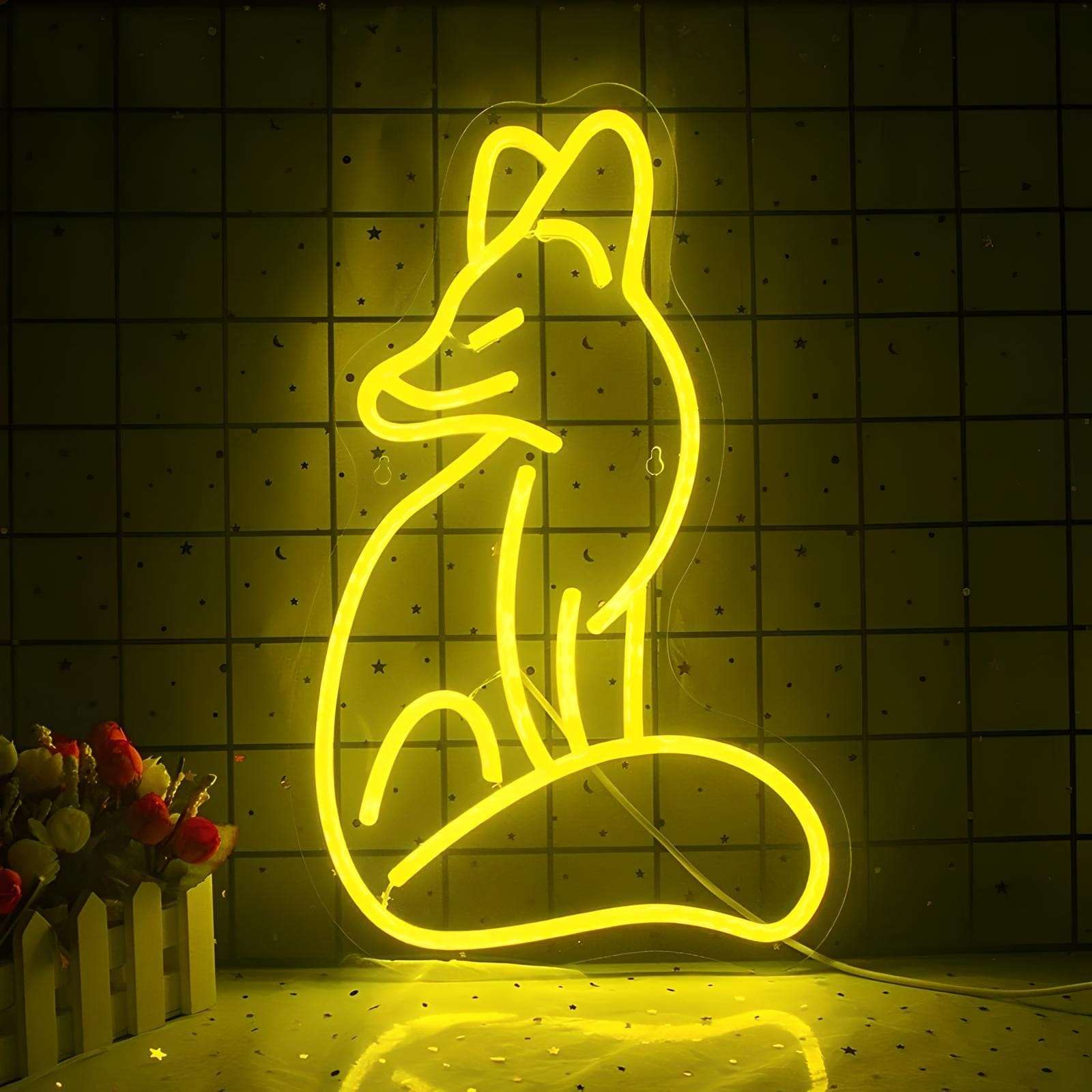 Veilleuse Renard Néon
