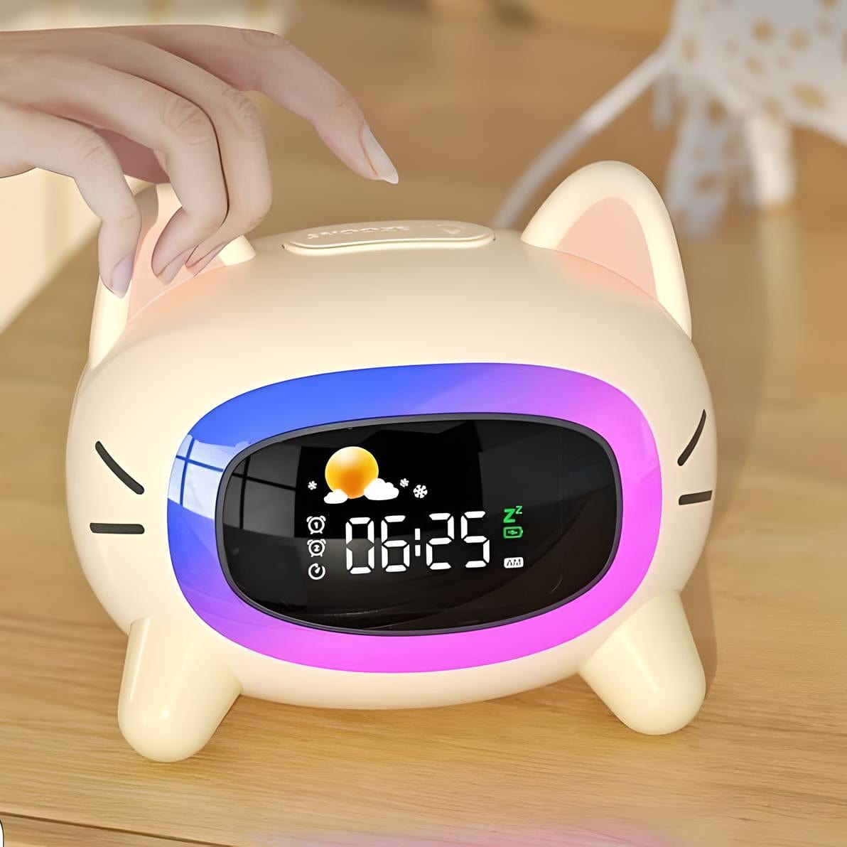 Veilleuse Réveil Chat