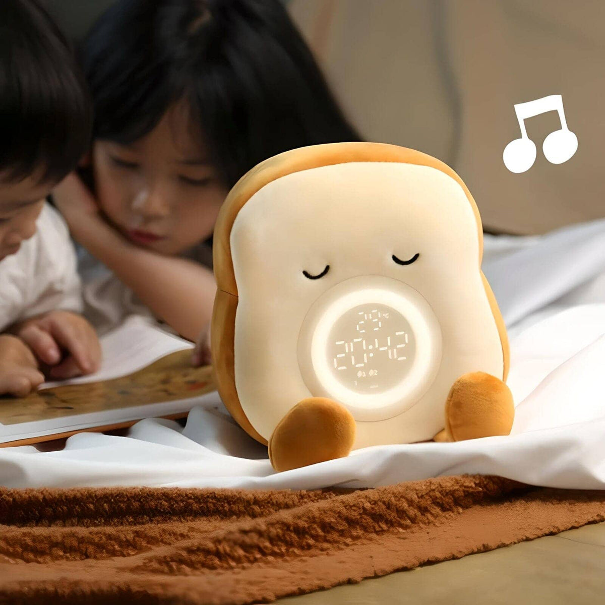 Veilleuse Réveil Peluche Toast