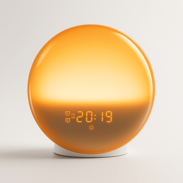 REVEIL SIMULATEUR D'AUBE-Blanches,colorées Réveil à LED, Lampe De Chevet Réveil Réveil Lampe De