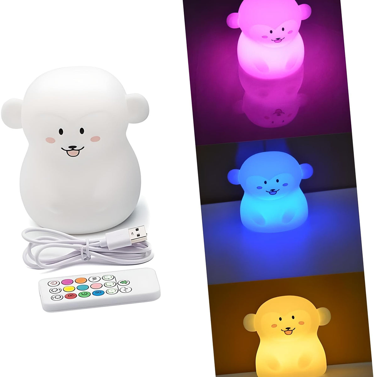 Veilleuse Singe en Silicone