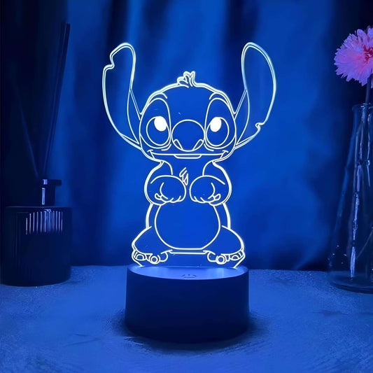 Veilleuse Stitch 3D 16 Couleurs