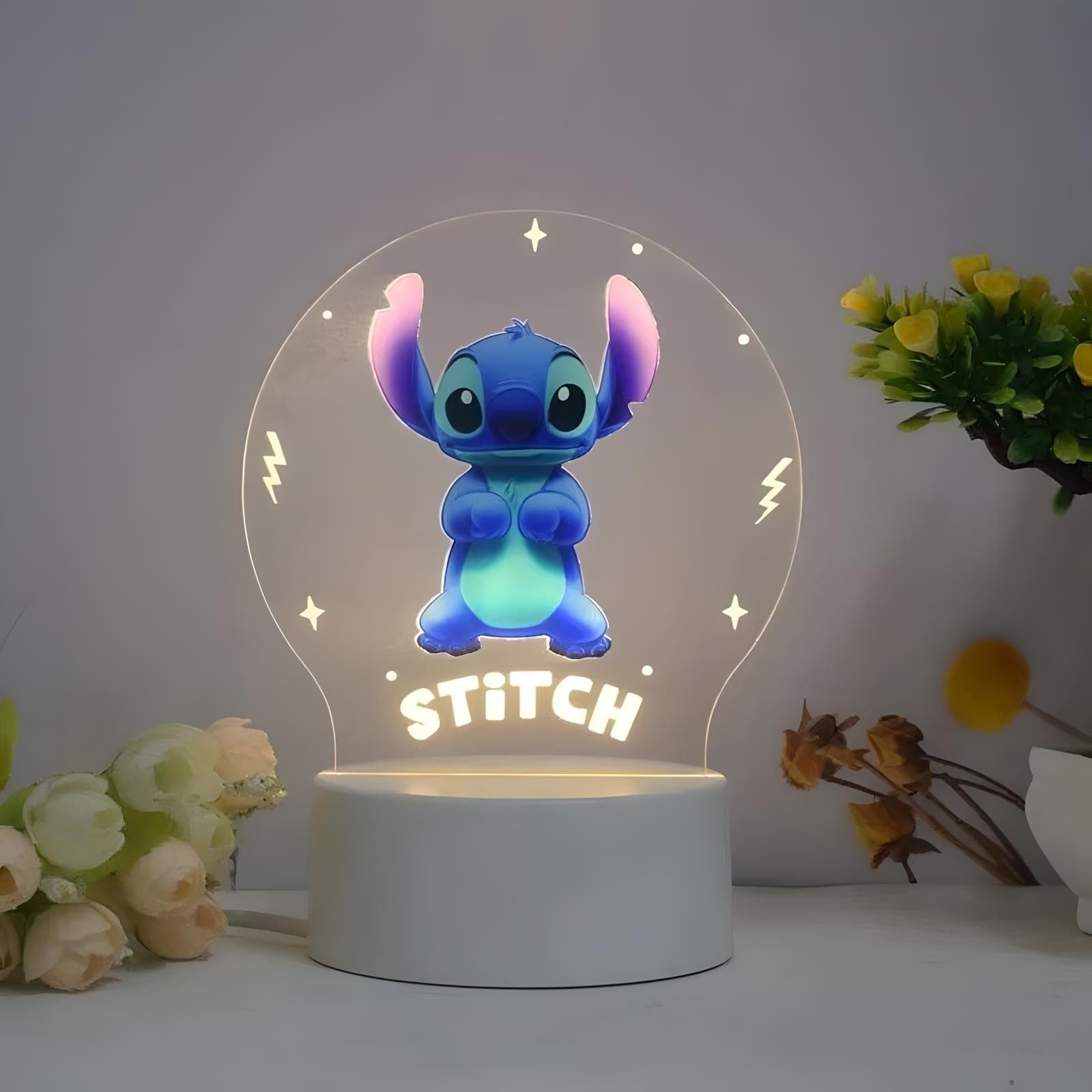 Veilleuse Stitch 3D Simple