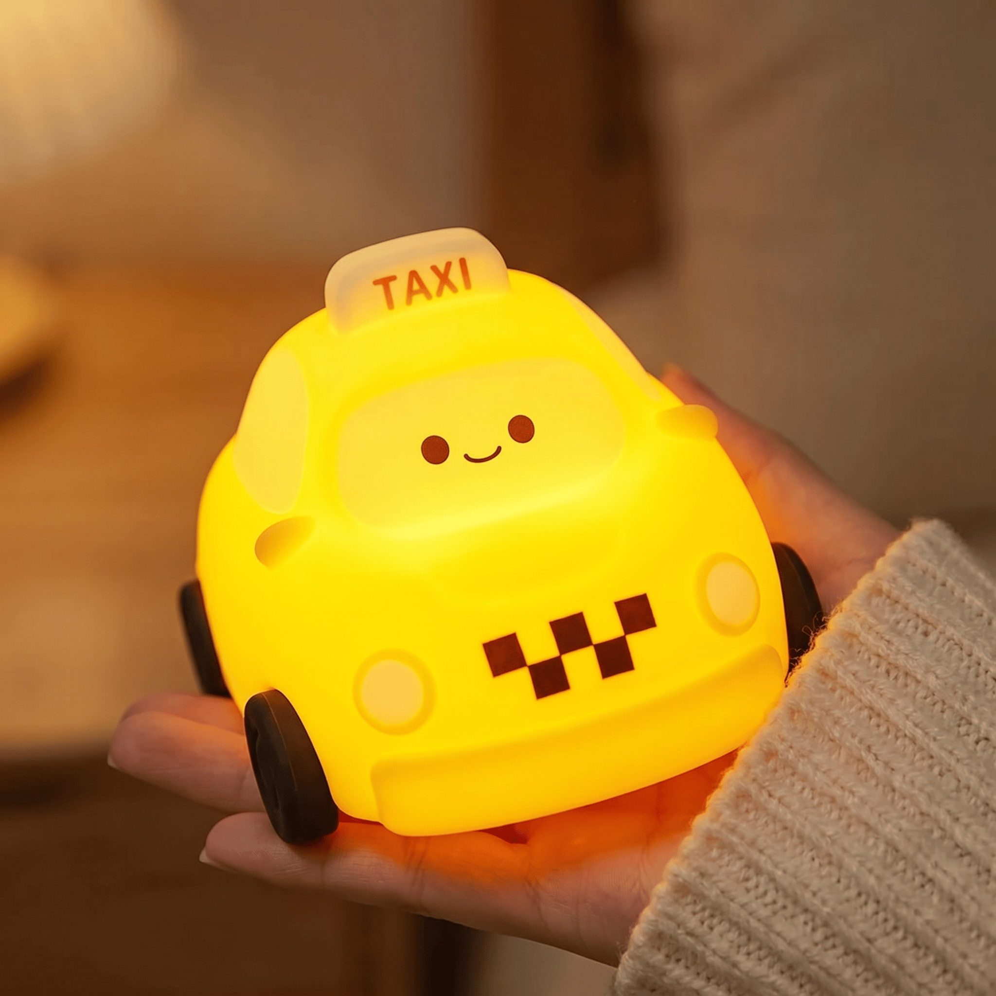 Veilleuse Taxi Rechargeable en Silicone