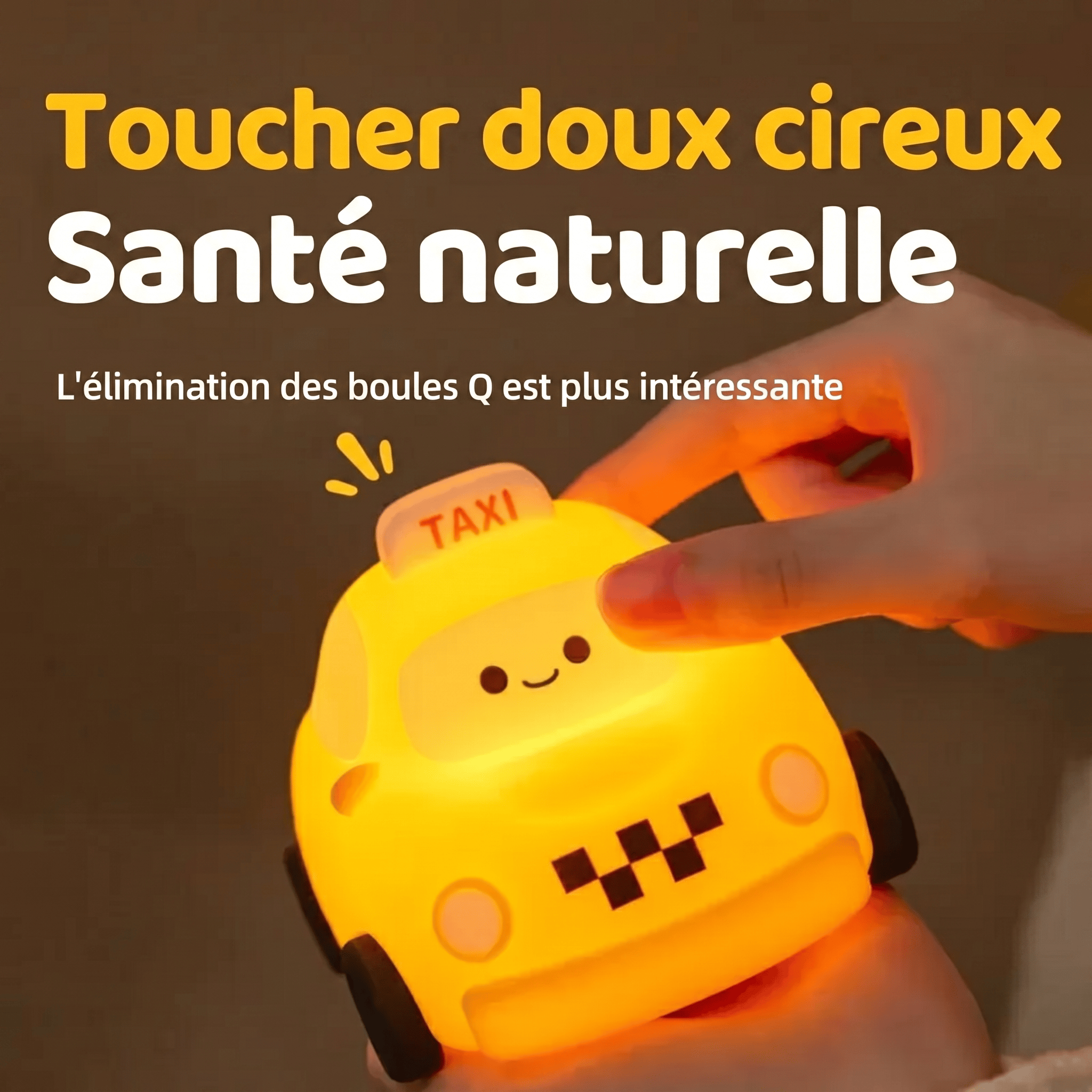 Veilleuse Taxi Rechargeable en Silicone