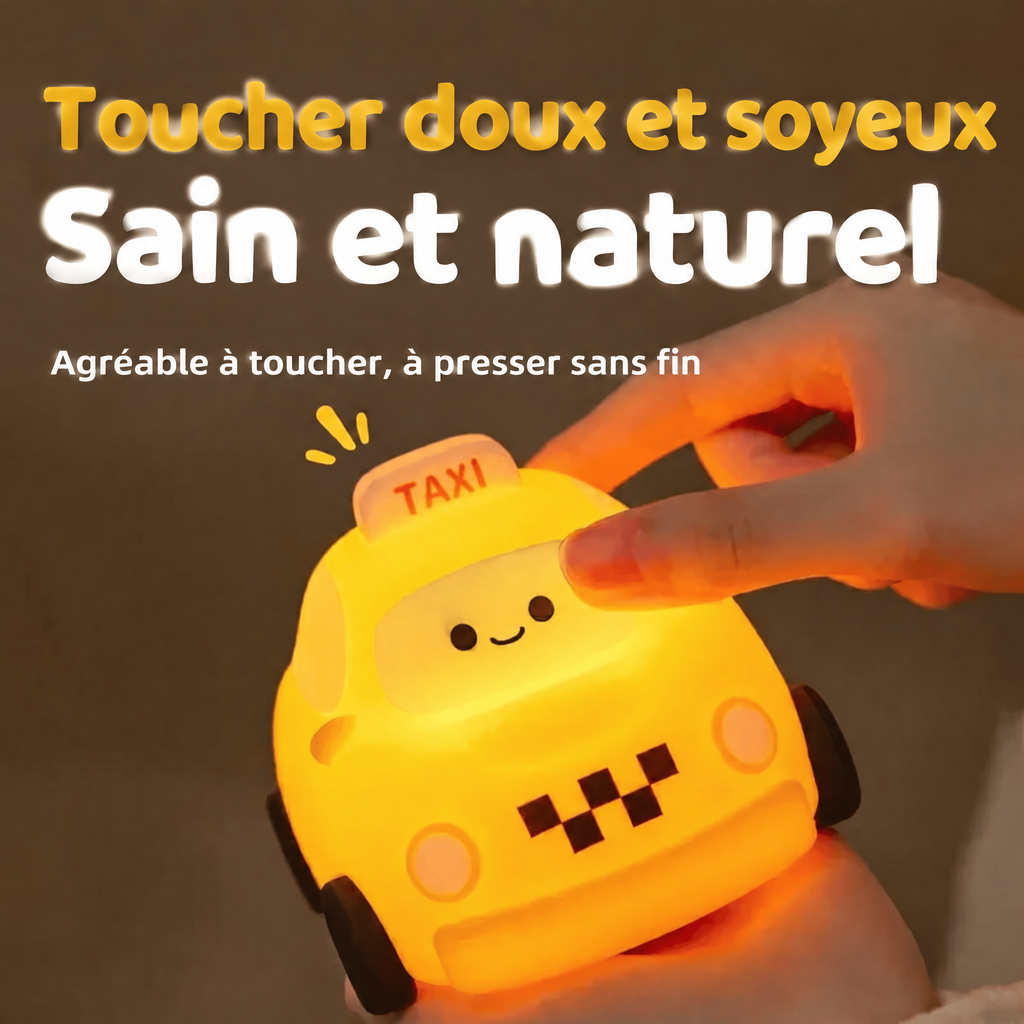 Veilleuse Taxi Rechargeable en Silicone