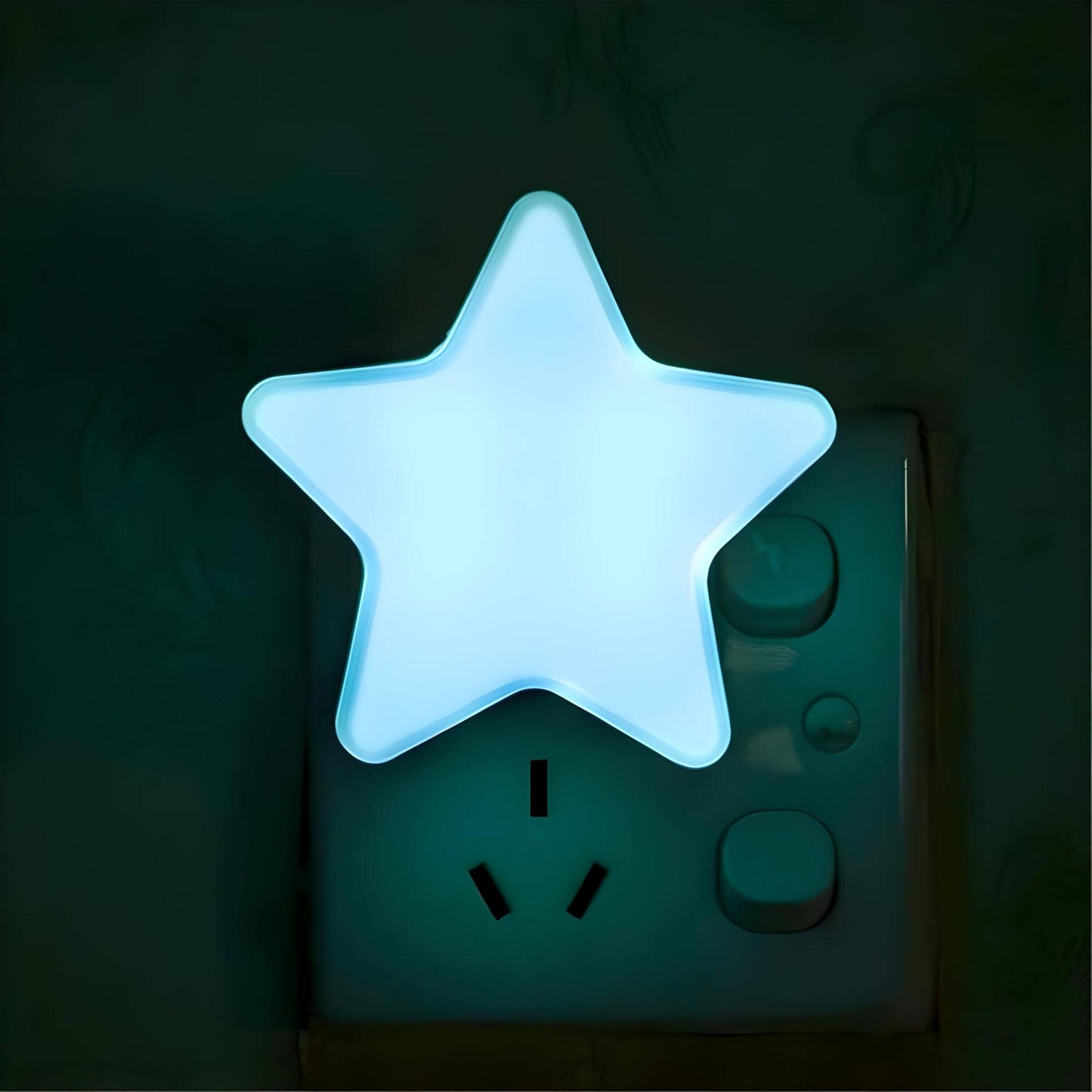 veilleuse prise étoile bleu