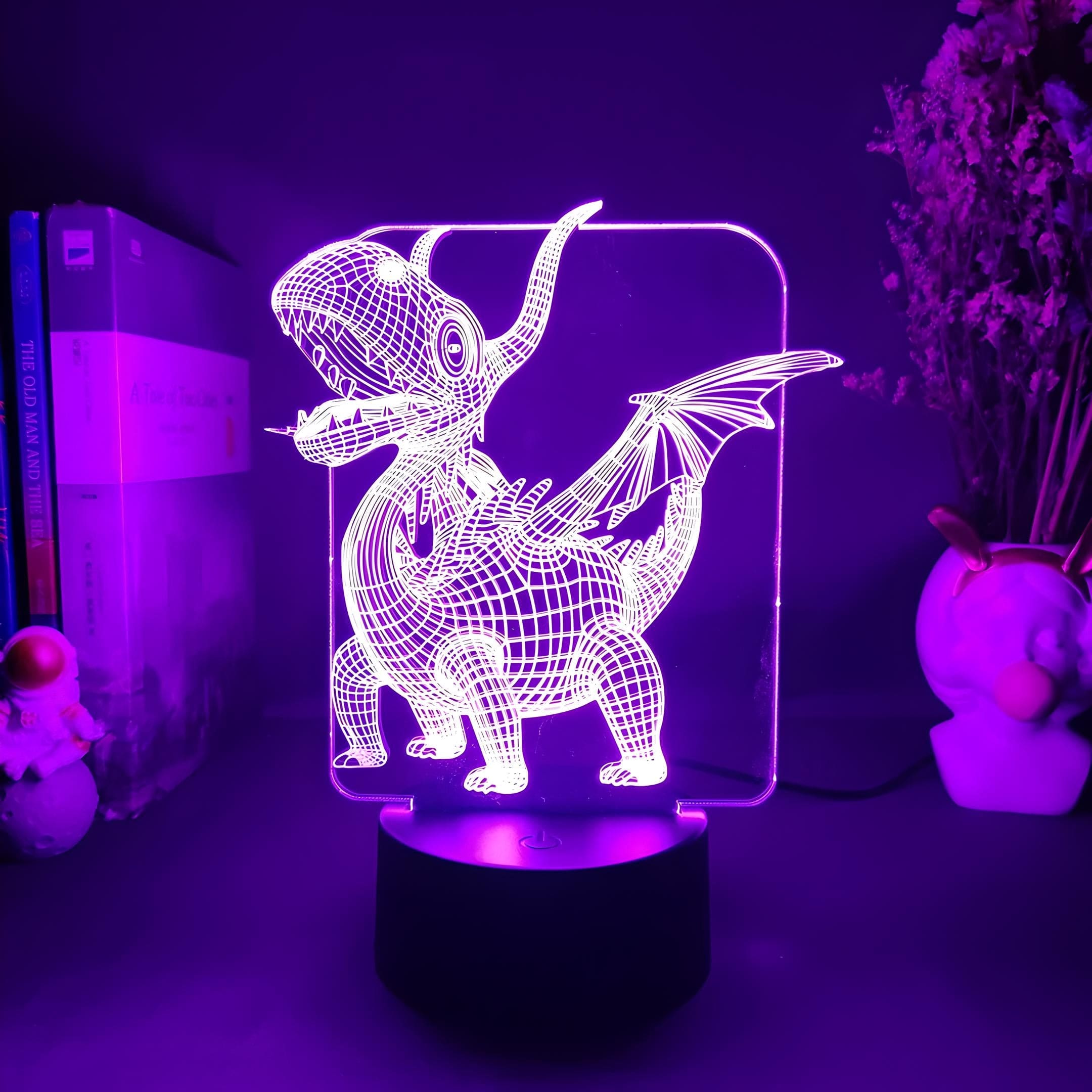 Veillleuse Dinosaure Draconoé 3D